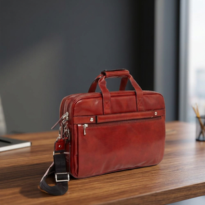 Sacs messagers modernes en cuir véritable pour ordinateur portable, usage professionnel, accessoires de voyage pour hommes, étanches, bandoulière quotidienne - Product Image 1