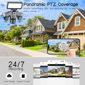 Cámara de Seguridad <span class=keywords><strong>V380</strong></span> <span class=keywords><strong>Pro</strong></span> 16000MAH con Cinco Lentes, Zoom Óptico 10X, 20MP, Luz LED Solar para Exteriores, CCTV <span class=keywords><strong>IP</strong></span>, Tarjeta SIM 4G, Wifi - Product Image 3