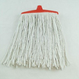 Têtes de vadrouille en plastique avec fil de <span class=keywords><strong>coton</strong></span>, longues bandes et poteaux en <span class=keywords><strong>bois</strong></span> pour le nettoyage des sols, vente en gros - Product Image 2