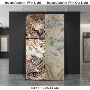 Revestimiento de Pared de Ágata Otoñal India 122x244 cm Panel Decorativo de Piedra Natural Contemporáneo - Product Image 3