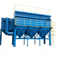 Sac filtrant en acier au carbone YiKun à haut débit d'air et à air inversé, 30000 m³/h, avec une efficacité de 99,99 % pour le stockage et le traitement des céréales