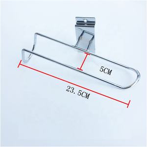 Support mural pour patins à roulettes, crochet de rangement et de présentation, support simple en fil métallique flexible pour étagères et vêtements suspendus en magasin - Product Image 6