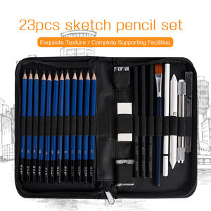 23個の天然木アート描画スケッチ鉛筆キット - Product Image 3