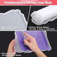 Moule de table grand format en silicone pour résine époxy, de qualité revêtement, sans bulles, non toxique, pour projets DIY