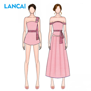 Robe de soirée formelle pour femme, style trompette/sirène, longue, sans bretelles, vintage, naturelle, personnalisée avec logo de marque OEM/ODM, de qualité supérieure - Product Image 2