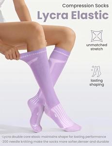 Calze a Compressione Graduata 20-30 mmHg con Logo Personalizzato, Alta Qualità, Elastiche e Lunghe per Uso Sanitario - Product Image 4