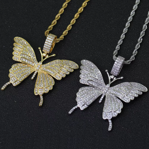 <b>Small</b> pendant, hip-hop zircon bow stacked jewelry, exquisite pendant for women - Product Image 2