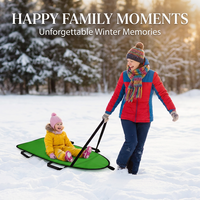 Tapis de luge pliable pour le plaisir hivernal ultime, en PVC, avec poignée antidérapante, vente en gros, logo personnalisé, équipement de plein air, parcs de neige