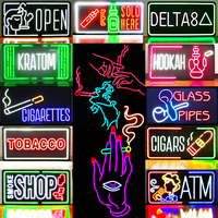Enseigne lumineuse personnalisée avec logo, lettres rétroéclairées en acrylique, panneau publicitaire pour entreprise, bar, magasin, néon flexible LED RVB