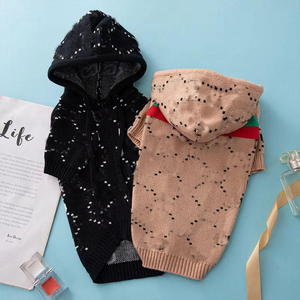 Dog Sweater Luxury Fashion Logo Knitted Pet Sweater Vintage Wool Cotton Winter Designer Dog Knitwear <b>Puppy</b> Winter Sweater OEM - Product Image 3