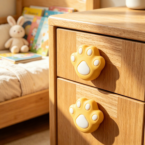 Siliconen anti-botsing berenpoot kastgreep moderne kinderkastgreep kleurrijke meubelgrepen knoppen - Product Image 2