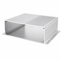 Boîtier de jonction en alliage d'aluminium 176*44mm, indice de protection IP54, durable, pour câblage de bornes, en alliage 6063 sablé, à montage sur bride, noir