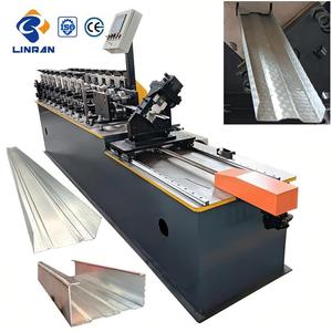 Machine de formage à froid électrique certifiée CE LINRAN à entraînement par engrenages pour profilés en C/U et rails de cloisons sèches - Product Image 1