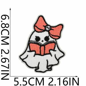 Nouvelle broderie thermocollante mignonne de dessin animé de Halloween pour chapeau, sac, vêtements, décoration de chapeau - Product Image 6