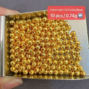 Cuentas de Oro Sólido 18K AU750, Fornituras de Joyería, Cuentas de Abaco y Linterna de Fútbol de 2.5/3/4/5mm, Venta al por Mayor para Fabricación de Collares y Pulseras DIY - Product Image 1