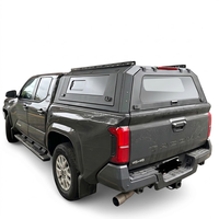 Hardtop de camionnette étanche avec toit relevable, coque de camping, porte-bagages verrouillable, fenêtres latérales coulissantes en verre, personnalisable