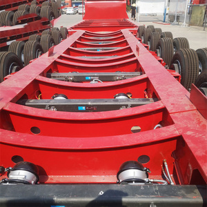 Promotion : Semi-<span class=keywords><strong>remorque</strong></span> surbaissée modulaire à plateau élévateur et essieux hydrauliques multi-axes à direction hydraulique à vendre - Product Image 5