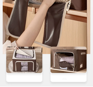 2024 66L gấp khung thép thân thiện với môi trường hiện đại styish quần áo lưu trữ hộp công suất lớn 600D không thấm nước Oxford vải mục tiêu - Product Image 5