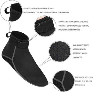 Calcetines de Agua de Neopreno Unisex, Botines de Playa de 3mm 5mm, Calzado Antideslizante <span class=keywords><strong>para</strong></span> Traje de Neopreno, a Prueba de <span class=keywords><strong>Arena</strong></span> - Product Image 2
