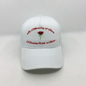 Cappellino da Baseball in Cotone a 6 Pannelli con Ricamo Personalizzato <span class=keywords><strong>di</strong></span> <span class=keywords><strong>Rose</strong></span> e Testo, Visiera Curva, Taglia Personalizzabile - Product Image 6
