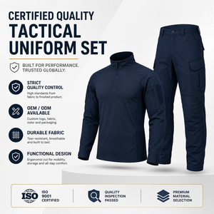 Tuta da Montagna Unisex in Cotone Elasticizzato, Manica Lunga, Traspirante, per Attività all'Aperto, Tattica e Mimetica - Product Image 1