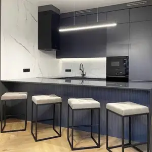 Keukenkastjes Opslag Keukenkast Zwart Kleur Moderne Aluminium Kast Goed Voor Keuken