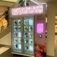 Máquina Expendedora de flores de huevo fresco refrigerada con caja de casillero grande automática precio bajo con función de pantalla táctil