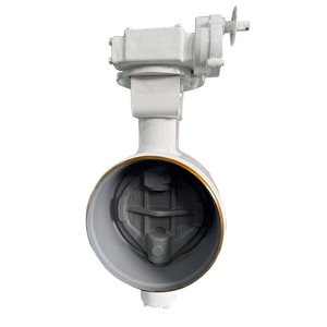 Hộp số hoạt động dn600 pn25 Lập Dị bướm van giả mạo A105 cơ thể Hàn bướm van thép carbon - Product Image 1