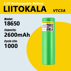بطارية Liitokala الأصلية الجديدة ، <span class=keywords><strong>VTC5A</strong></span> قابلة لإعادة الشحن ، تفريغ عالي ، تستخدم للمصابيح وأدوات الطاقة - Product Image 2