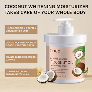 Loción Corporal Hidratante y Blanqueadora Vegana Natural de Marca Privada con Vitamina C, Aceite de Coco y Manteca de Cacao para Piel Seca 450g - Product Image 3