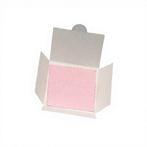 Tissu de nettoyage et de polissage personnalisé pour bijoux en argent, vente en gros d'usine, avec emballage en enveloppe - Product Image 2