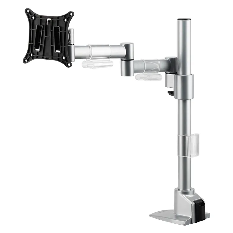 Adjustable Table Manual Single LCD Monitor Arm Desk Mount Pole Stand with Top Locking Clamp M103