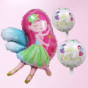 Nouvelle arrivée 18 pouces joyeux <span class=keywords><strong>anniversaire</strong></span> petite <span class=keywords><strong>fée</strong></span> modèle globos fête <span class=keywords><strong>décoration</strong></span> ballons de papier rond - Product Image 2