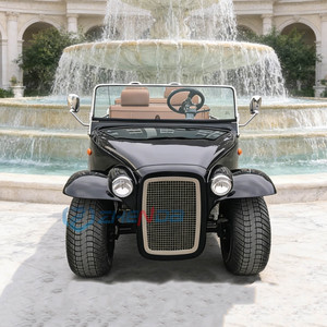 Black Color Matching Convertible Sightseeing Car, Vintage Classic Retro Wedding Car on Sell Vintage Classic Cars - Product Image 5