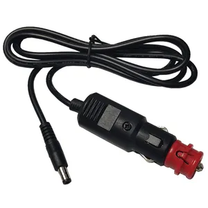 Jkm isqueiro de cigarro europeu, 12v-24v, plugue de tomada, adaptador macho, dc5521