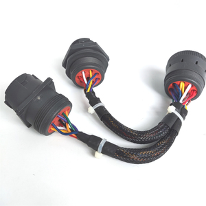 Schwarzes Typ1 J1939 9-poliges Splitter-Y-Kabel ELD-Kabel Buchse zu 2 Stecker Diagnose kabelbaum Flotten kabel - Product Image 5