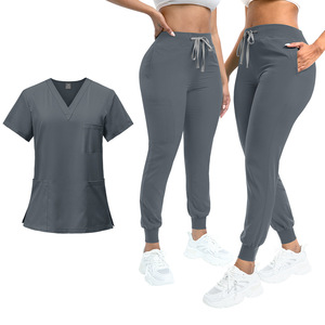 Uniforme médical personnalisé pour hôpital, fin, en gros, pour salon de beauté, respirant, pour femmes, infirmières, uniformes médicaux, ensemble - Product Image 4