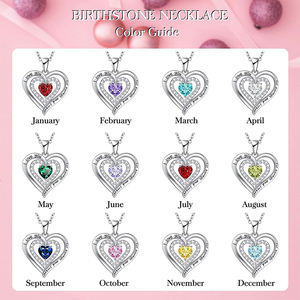 Vente flash Pendentif en zircon cubique étincelant Amour éternel Collier <span class=keywords><strong>pour</strong></span> maman Cadeau <span class=keywords><strong>pour</strong></span> la fête des mères Saint-Valentin - Product Image 6