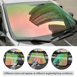 60in x 98ft xe phía trước kính chắn gió 75% vlt kính màu xanh lá cây tinting năng lượng mặt trời Tắc Kè Hoa Tint phim UV bằng chứng màu sắc thay đổi xe phim CuộN - Product Image 4