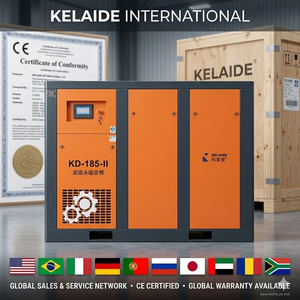 Compresseur d'air à vis à double étage de 55 kW 75 CV à économie d'énergie de qualité industrielle pour usage industriel - Product Image 3