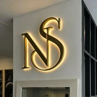 Letras de acrílico completas LED de Metal de alta calidad letras deslizantes del alfabeto letras de canal retroiluminadas para letrero de barbería