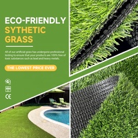 Gazon Artificiel Aspect Naturel pour Revêtement de Sol, Faible Prix, Décoration de Jardin, Cour et Intérieur