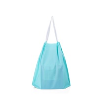Sacs de courses en plastique recyclable rose avec poignées Flexiloop, sac fourre-tout en nylon imprimé personnalisé pour une utilisation promotionnelle