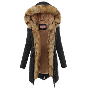Blouson vert pour femme avec haut court à manches longues, col à capuche, imperméable, pour l'automne et l'hiver, nouveau design tendance - Product Image 6