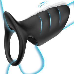Anillo Vibrador Retardante para Hombres, Venta Directa de Fabricante, Anillo de Bloqueo de Esperma, Dispositivo de Resonancia Corporal para Parejas, Juguete Sexual - Product Image 1