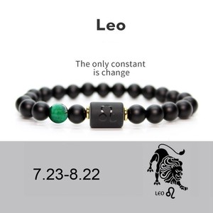 Bracciale con Catena in Agata dei 12 Segni Zodiacali per Donne, Gioielli Trendy Transfrontalieri di Tendenza, Regalo in Cristallo Naturale - Product Image 3