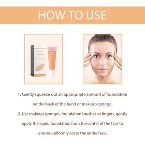 Fond de teint liquide naturel 60 ml pour le maquillage du visage avec des ingrédients à l'aloe vera, adapté aux femmes - Product Image 6