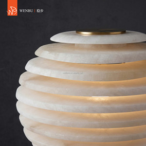 Spanish alabaster <b>Table</b> Lamp Luxury <b>Minimalist</b> Stone <b>Bedside</b> Light for Bedroom Home - Product Image 3