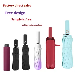 Fully Automatic Folding Umbrella Plus Size Business Gift Wholesale Advertising with Printable Logo