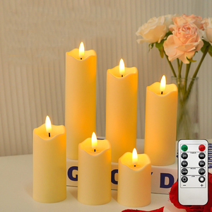 Bougies LED sans <span class=keywords><strong>flamme</strong></span> à piles, supports transparents, effet de <span class=keywords><strong>flamme</strong></span> <span class=keywords><strong>vacillante</strong></span> réaliste, écologiques, pour Diwali, Noël, mariage - Product Image 2